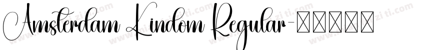Amsterdam Kindom Regular字体转换